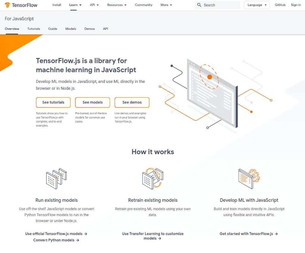 TensorFlow.js survey 2020