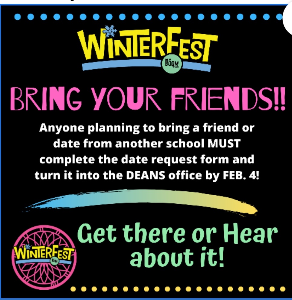 DCHSWinterfest's tweet photo. Date request forms are in the dean's office!  Pick one up if you have a guest from another school these are due back in the dean's office filled out on 2/4 https://t.co/pw5u8euh4g