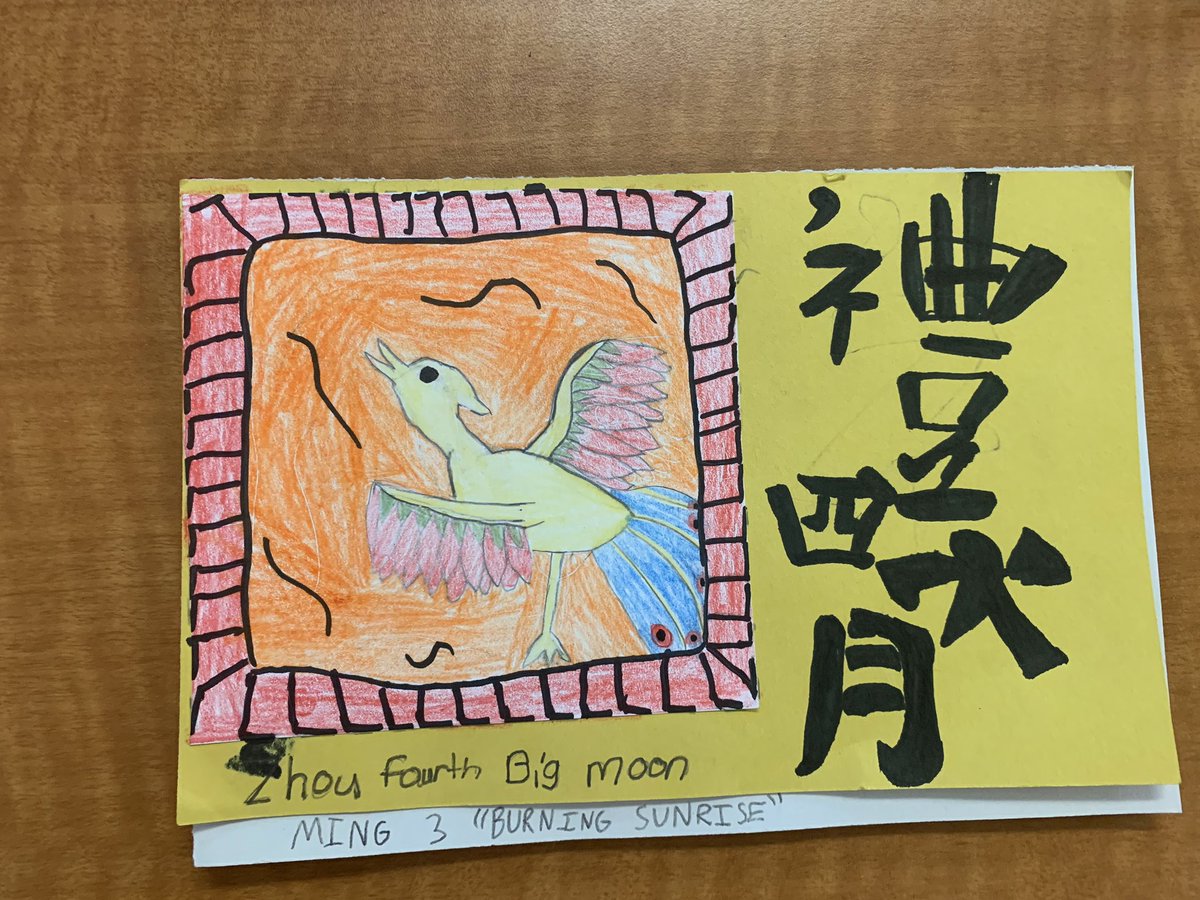 HeatherWahlert's tweet photo. A couple of fourth periods Ancient Chinese ID badges!! #mlballstars #teammulberry #ourstory @MulberryEagles https://t.co/DVsWcIl2VF