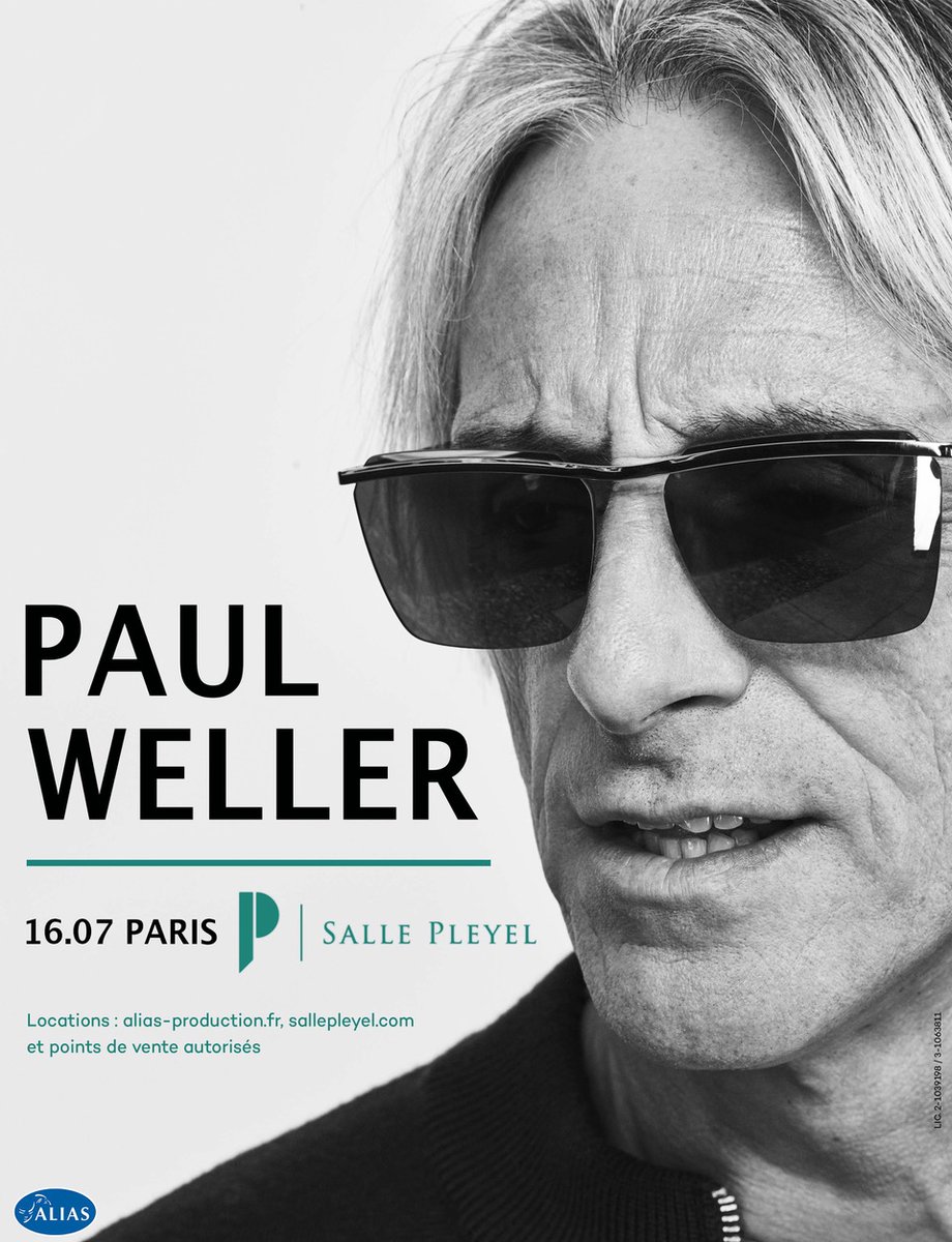 paulwellerHQ's tweet photo. We're delighted to announce Paul will be playing a show in Paris at Salle Pleyel on 16th July. Tickets go on sale Friday 31st January at 10am CET https://t.co/5xBMJr1Q8Y https://t.co/3n2oiDVclc