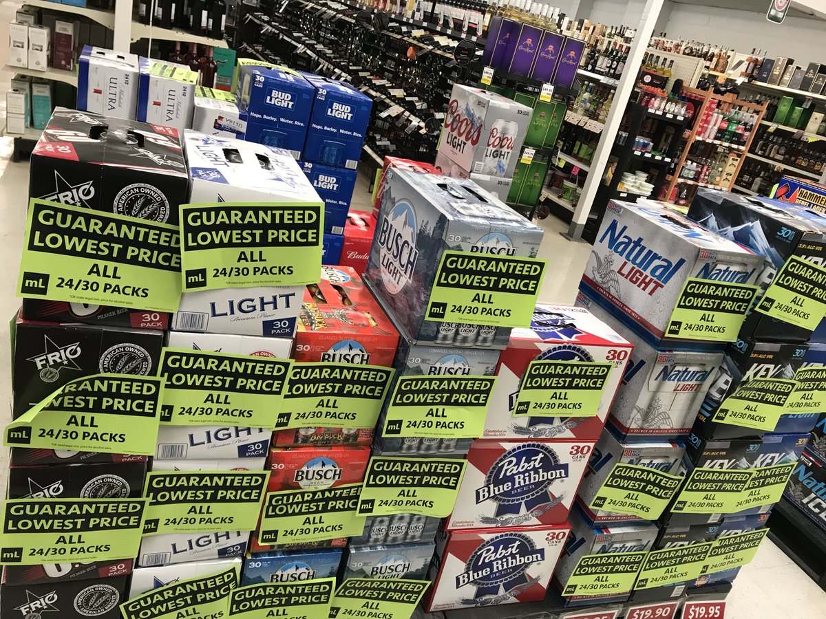 MarysLiquor's tweet photo. #JustAReminder, it's time to place your keg orders for #TheBigGame! We've also got the #LowestPriceInTown on all our 24 & 30 packs, and fan faves like the @fireballwhisky #PartyBucket! https://t.co/iw6DKpmubU