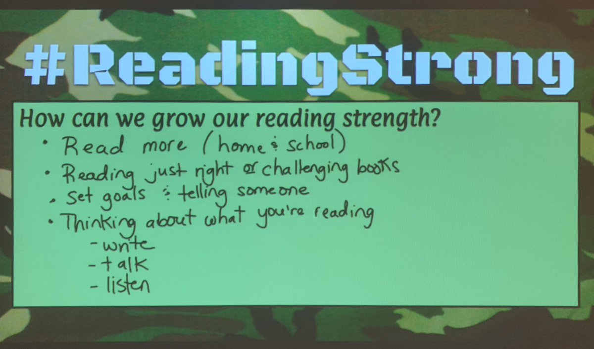 Sometimes you get to the middle of the year and realize you need some Book Club Bootcamp to get us back into top reading shape. SO EXCITED to see #InfinityMI Ss excited about reading again! (We need to work on our tough faces though...)