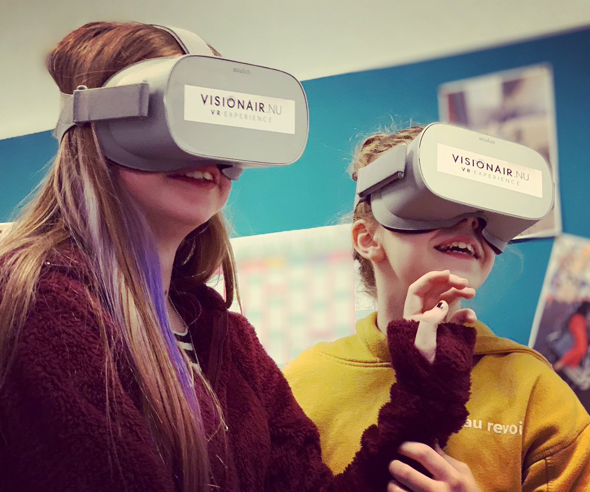 Enthousiasme tijdens de #vr-experience in Kampen
