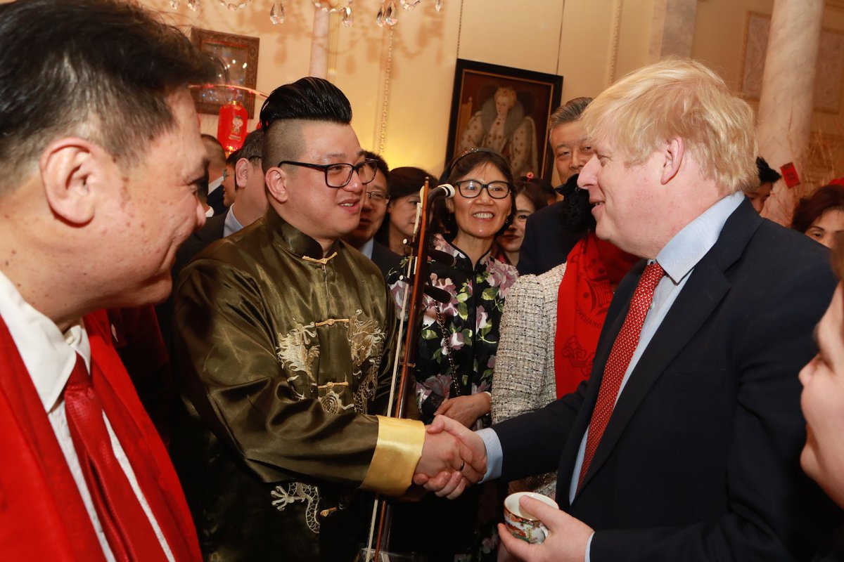 At No.10 last Friday with Boris and guest welcoming the new year.