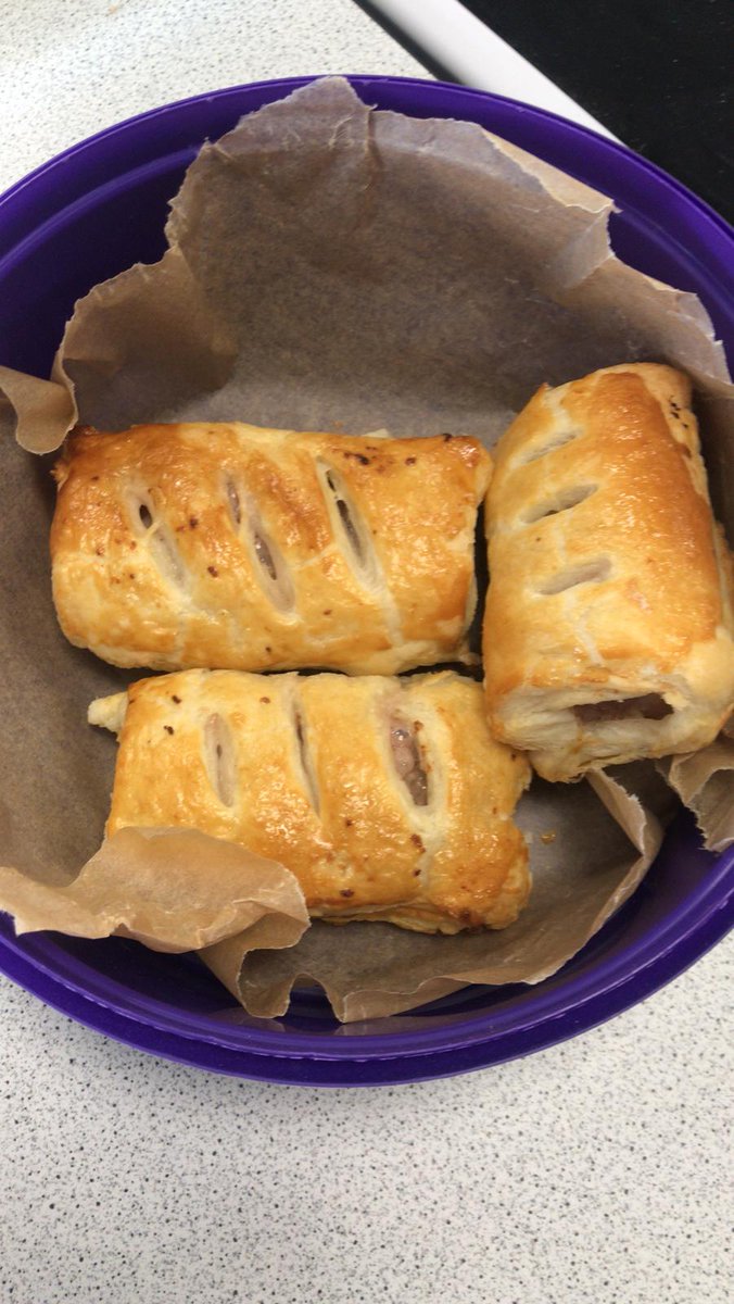 emma_waudby's tweet photo. Jacob baking sausages rolls in cookery class in January is NOT doing my diet any good 😫
#chefJacob #sotasty https://t.co/8Izs2OGtai