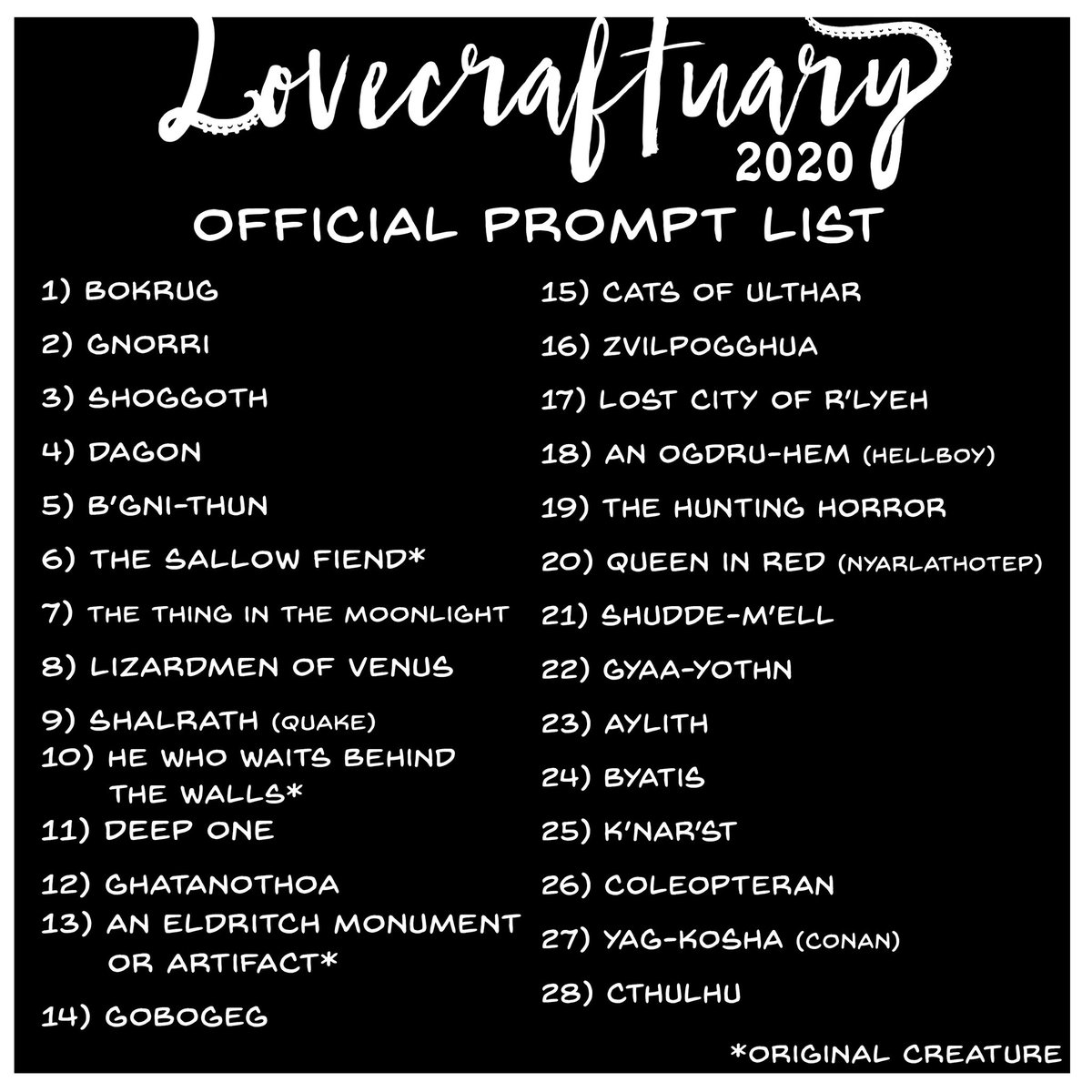 Lovecraftuary Drawing Challenge Drawlovecraft Twitter,Modern Drawing Artists