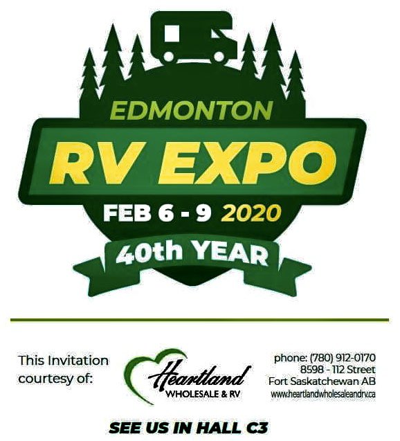 Come and visit me and the rest of the crew from @heartlandwholesalerv at the #yeg #2020 #RV Expo from Feb 6-9th! I can’t wait to see you! 
.
.
.
#sale #show #expo #fortsask #camping