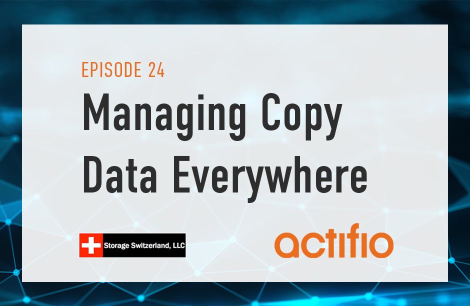 In today's episode, we're joined by <a href="/actifio/">Actifio, Inc.☁️</a> to discuss the need for copy data and how their new release, Actifio 10c, sets a new standard in copy data management. buff.ly/2U7O3MA