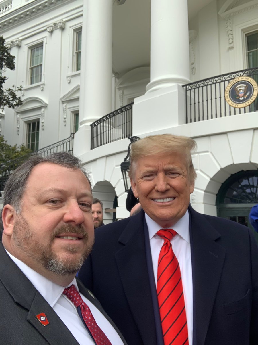 slinscombe's tweet photo. Brad Doyle - an Arkansas producer who is currently in the Rice Leadership Program - was invited to the White House today for the USMCA signing. https://t.co/sB9avz4Wpr