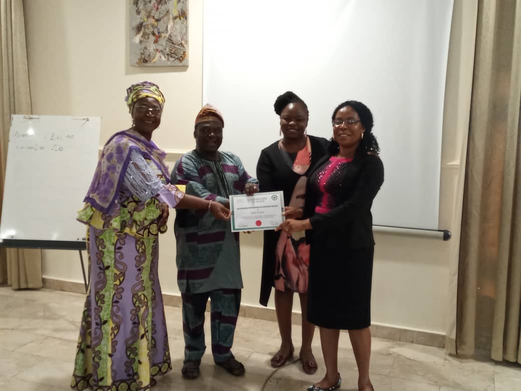 CS-SUNN  Imo State  pooled fund project coordinator  receives  a Certificate  of award as outstanding  performance coordinator on achieving  results.<a href="/CS_SUNN/">SUN CSA-Nigeria</a>, <a href="/SunMovement/">Kathii W.</a>,#defendnutrition.