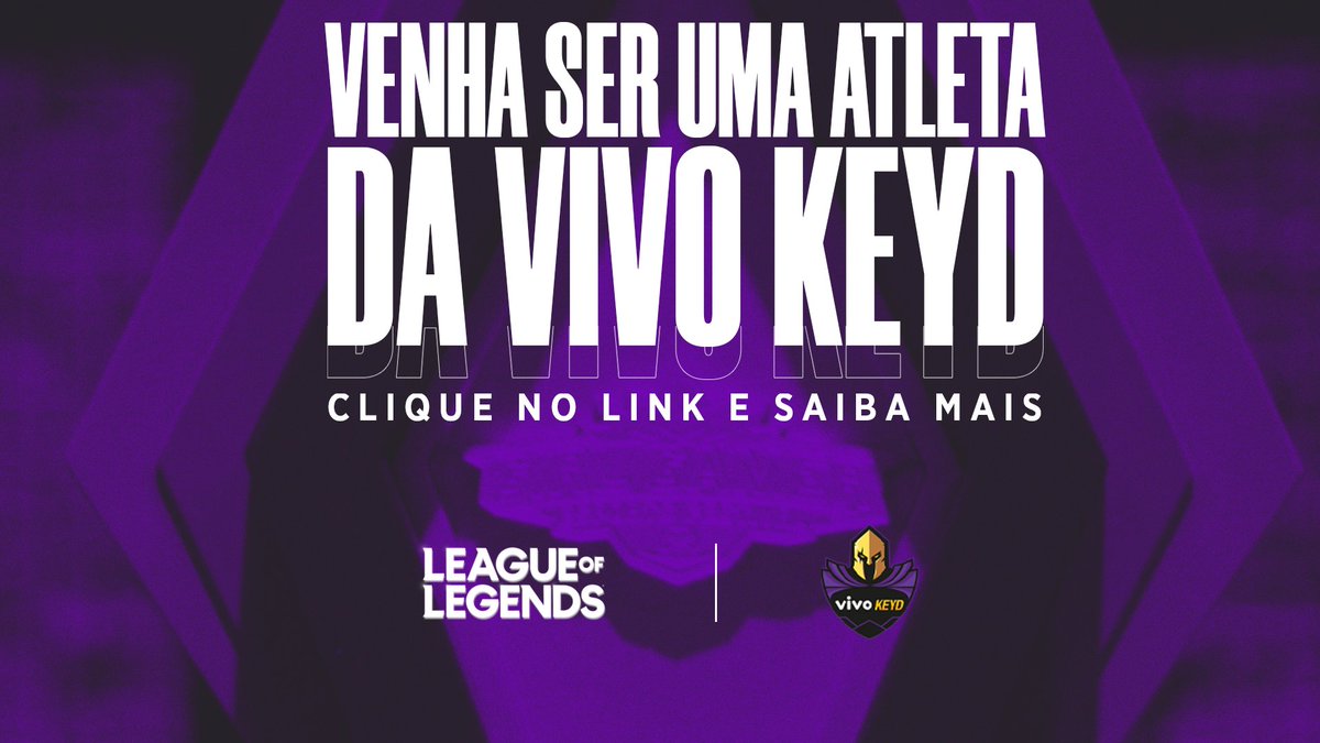ATENÇÃO INVOCADORAS! 💜

A Vivo Keyd está em busca de novas Guerreiras para completar o time feminino de League of Legends. ⚔️

Preencha o formulário abaixo e entraremos em contato para a próxima etapa de testes. 🥰

📋docs.google.com/forms/d/e/1FAI…