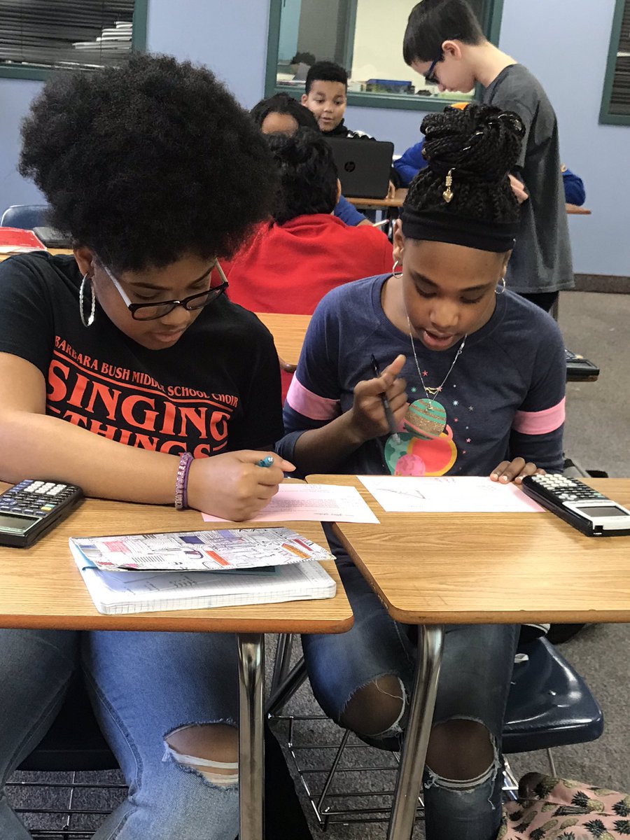 AGallantBBMS's tweet photo. Discussions in math class...finding the error in other’s work. I love teaching Pythagorean Theorem! #BBMSandBeyond #CriticalThinking #BBMSMath https://t.co/kz1gfGITj6