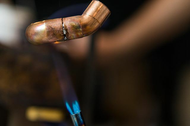 Burn, baby, burn. Learn to solder copper like a pro in our Build a Copper Lamp workshop, offered weekly. Purchase tickets through the link in our bio.Burn, baby, burn. Learn to solder copper like a pro in our Build a Copper Lamp workshop, offered weekly. Purchase tickets thr…