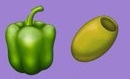 New emoji: a green bell pepper and an olive