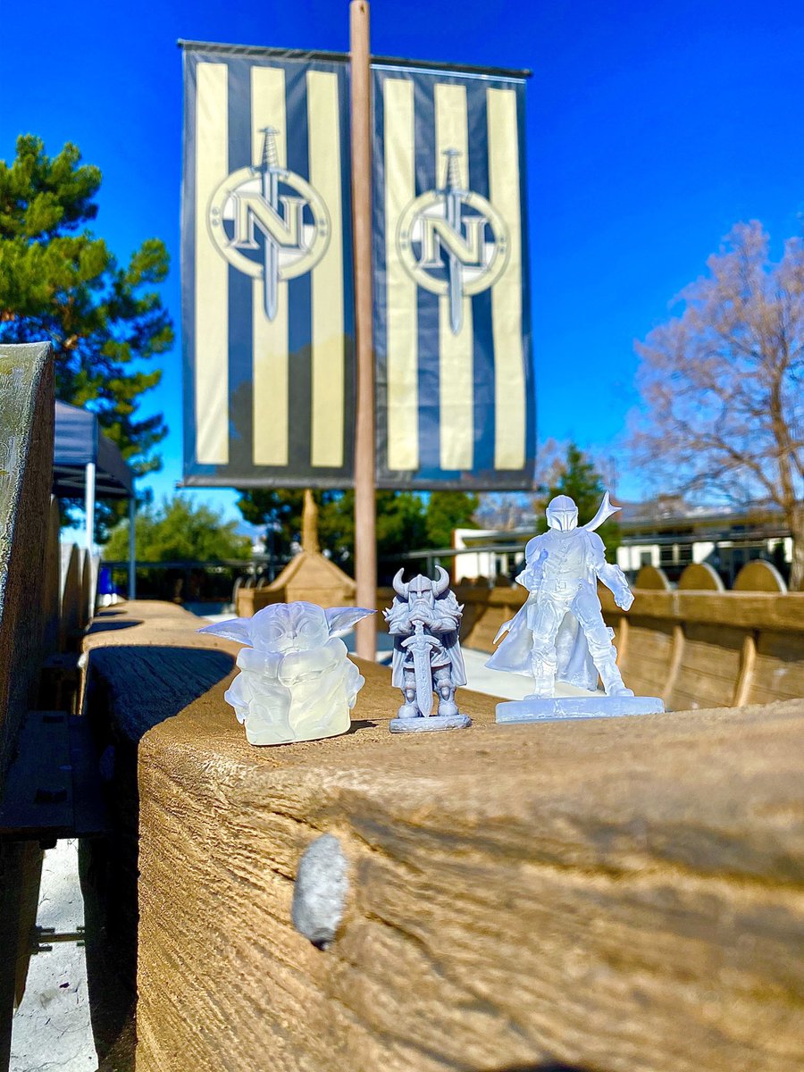 NHSVikings's tweet photo. Amazing technology in Mr. Naney’s Gen Tech Class. His students are making this on a Elegoo Mars SLA Resin 3D Printer. #VikingTech #BabyYoda @CVUSD_Supt_DrS @EEminhizer @NHS_Animation @NHS_CompSci https://t.co/ufWymxMfTH
