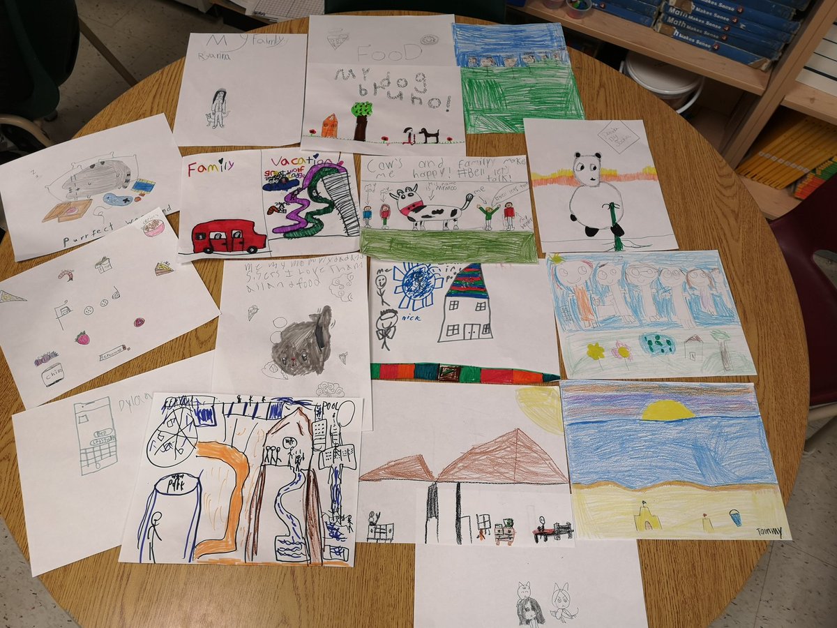 MissChristoff's tweet photo. Our happy places to help us when we are feeling sad.  #BellLetsTalkDay https://t.co/YLOfC2AtHl