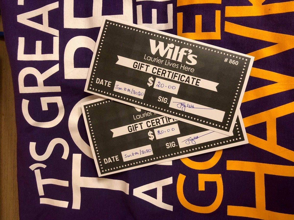 LaurierOneCard's tweet photo. Win one, share one
#WilfsWinningWednesday @WilfsPub #BellLetsTalk 
U in? RT = I know someone who needs a boost
bonne chance!💜🧡 https://t.co/v2DHLgBvNJ