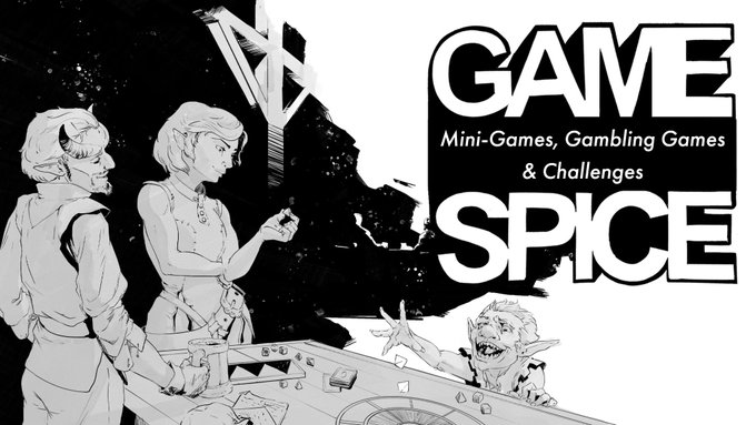I'm participating in Kickstarter's next #ZineQuest for #ttrpg creators! 
I'll have a zine called Game Spice. A collection of simple mini games and challenges made for GMs who want to add a little more fun and spice up their home games. 
More details when it goes live in February! 