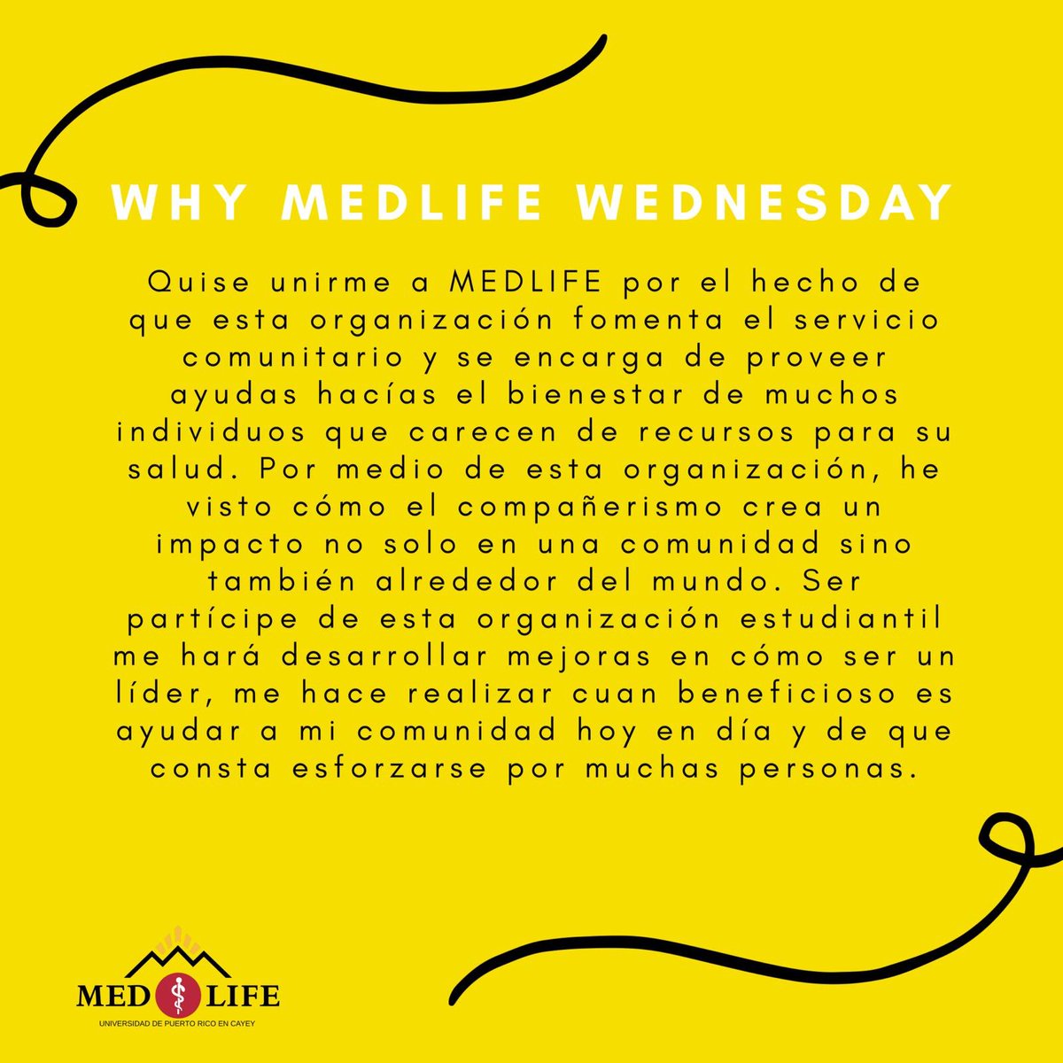 MEDLIFE_UPRC's tweet photo. Nuestro Candidato a Iniciación, Bryan Merced Tolentino, nos cuenta sobre su experiencia en MEDLIFE durante nuestro #WhyMEDLIFEWednesday https://t.co/tvpzFq2Oto