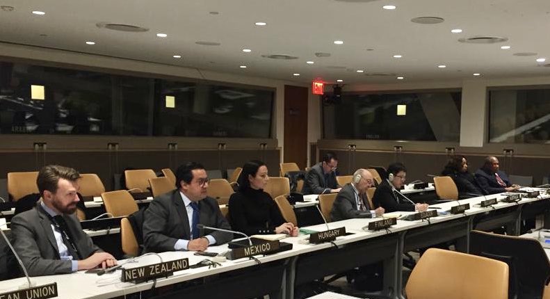 MexOnu's tweet photo. Sesión del Comité Directivo sobre Accesibilidad en las Naciones Unidas 🇺🇳 del que México 🇲🇽 es parte. El Comité presidido por el Presidente de la #74UNGA vela por una mejora en las condiciones de accesibilidad e inclusión e todas las personas en las sedes de las Naciones Unidas. https://t.co/r18zbPjdnf