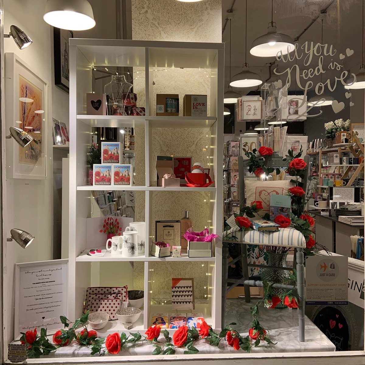 AllOriginalEali's tweet photo. All you need is love 💕 New Valentine window displays ♥️
#love #allyouneedislove #valentines #valentinesday #loveislove #windowdisplays #gifts #giftideas #giftshop #smallbusiness #supportlocal #localbusiness #ealing #ealinggreen #ealingfeeling #ealingbroadway #alloriginal https://t.co/GEb3JnmENu