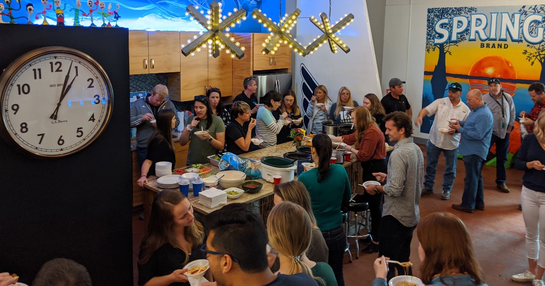 insideAOA's tweet photo. We kicked off the New Year with a team chili cook-off! 🌶️
#Yum #InsideAOA https://t.co/r6BrFfZzTT