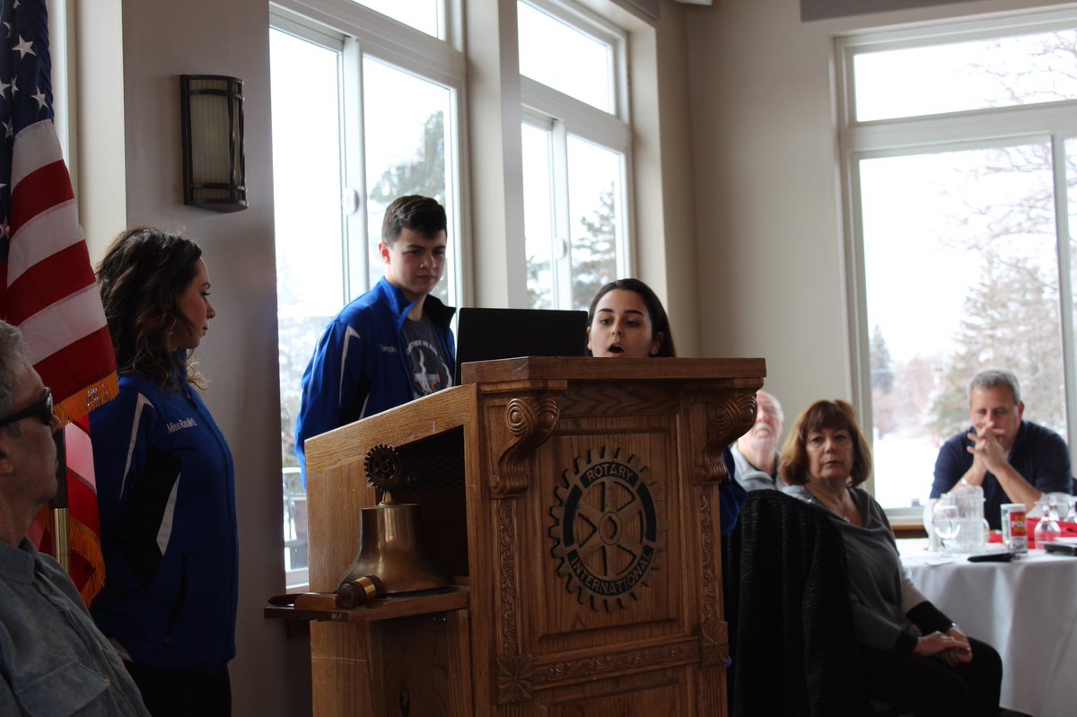 Greece Gladiator Robotics - Team 1591 (@greecerobotics) on Twitter photo It was a pleasure to present for the <a href="/GreeceRotary/">Greece Rotary Club</a> today β₯οΈπ€
Head coach Maressa Ranalletti, Team President Dylan Tompkins and Head of Marketing&Media Emilia Gallelli want to thank the members of the club for being such a attentive audience
@GCSDsuper <a href="/GreeceCentral/">Greece Central</a> <a href="/FIRSTweets/">FIRST</a> It was a pleasure to present for the <a href="/GreeceRotary/">Greece Rotary Club</a> today β₯οΈπ€
Head coach Maressa Ranalletti, Team President Dylan Tompkins and Head of Marketing&Media Emilia Gallelli want to thank the members of the club for being such a attentive audience
@GCSDsuper <a href="/GreeceCentral/">Greece Central</a> <a href="/FIRSTweets/">FIRST</a>