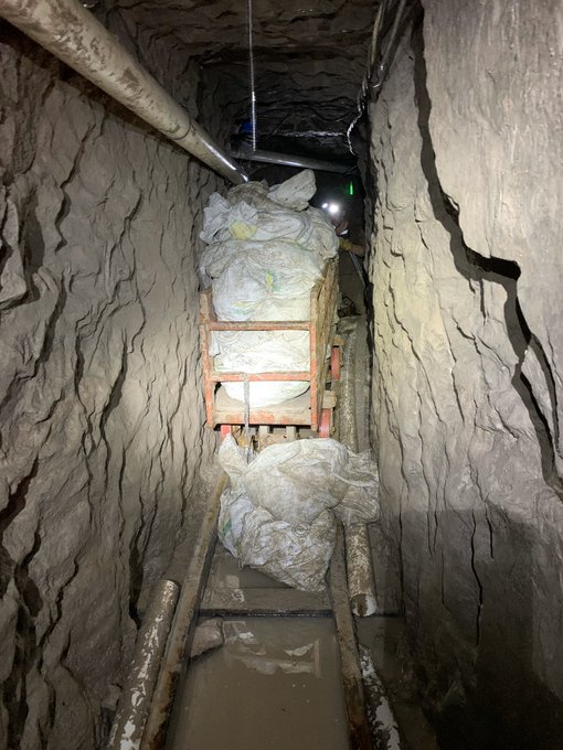 Inside of tunnel seized