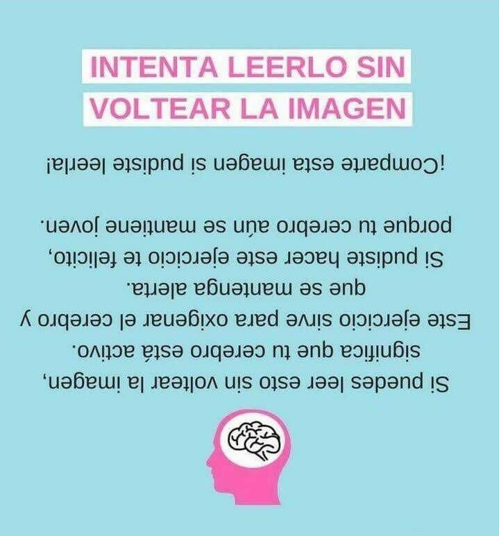 aesquinca's tweet photo. ¡Inténtalo! 
Por un cerebro joven y sano 🧠.
#GimnasiaCerebral
#EfectoPositivo 
¡Feliz tarde! https://t.co/dppG7whPcq