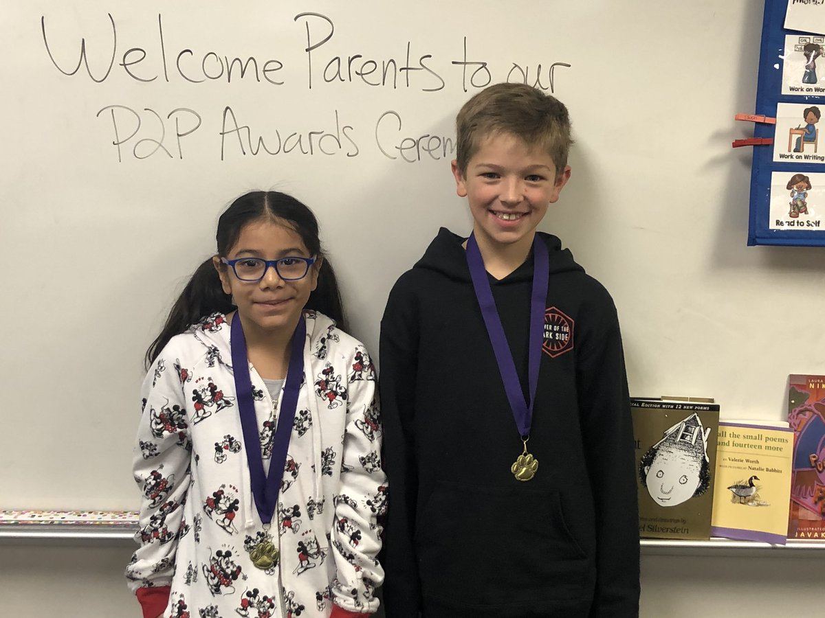 Coyote Champion Greatness! Proud of these two for being amazing role models in the classroom. <a href="/KohrvilleKISD/">Kohrville Elementary</a>