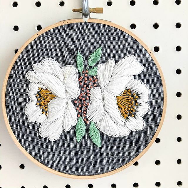 Pretty little crochet piece to hang up in my studio. Pattern is from @thekitschystitcher :). I was in the mood to embroider last Friday, Sara embroiders flowers so beautifully! 🌼

I’m inspired by so many amazing people and makers that I want to do a … ift.tt/2O64B3y