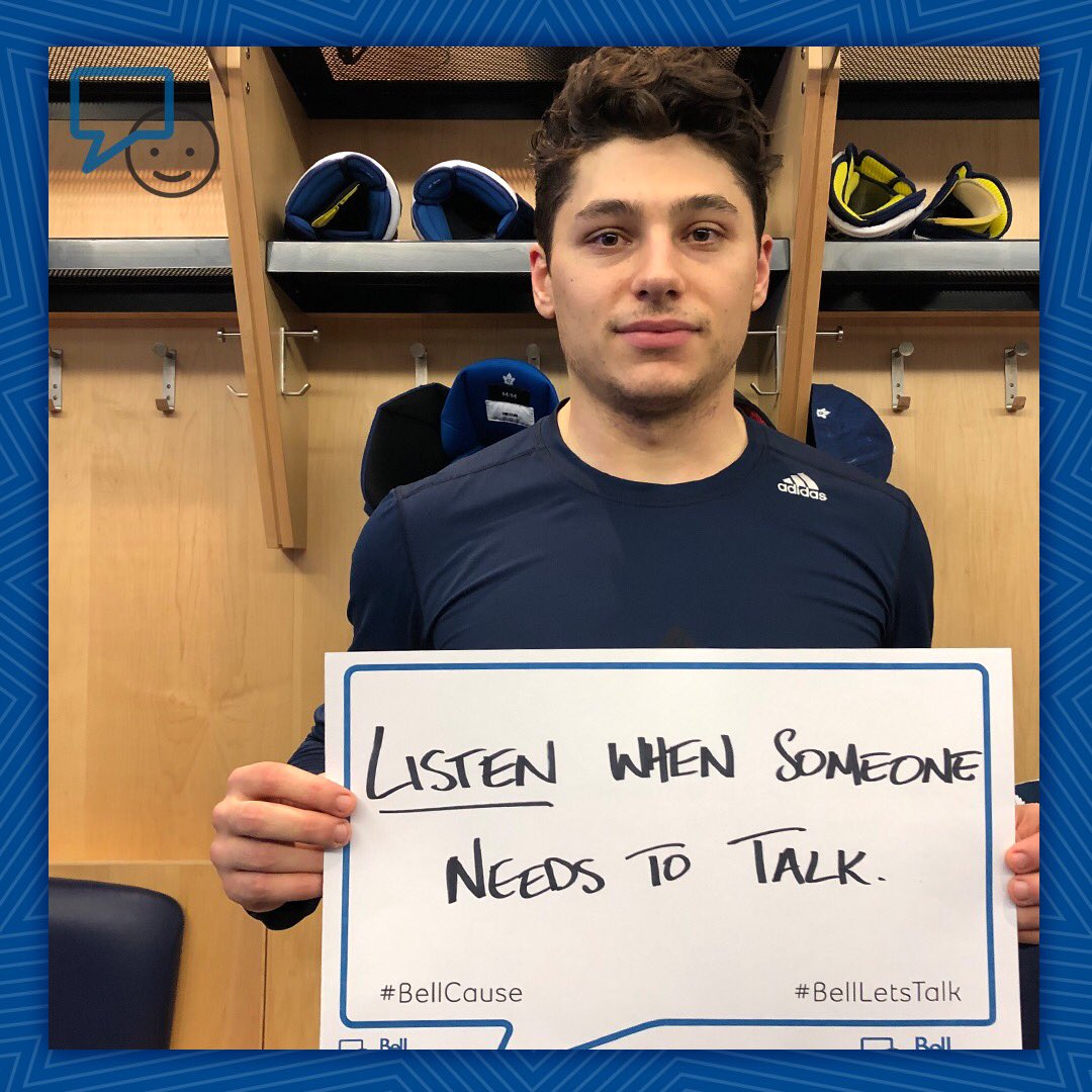 Listen when someone needs to talk. #BellLetsTalk