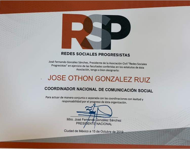 RSPJalisco's tweet photo. @othongonzalez

Muchas felicidades por ti nombramiento.

#FuerzaRedes

#SomosRSP

@JFernandoGS https://t.co/1jk0NGBpQg