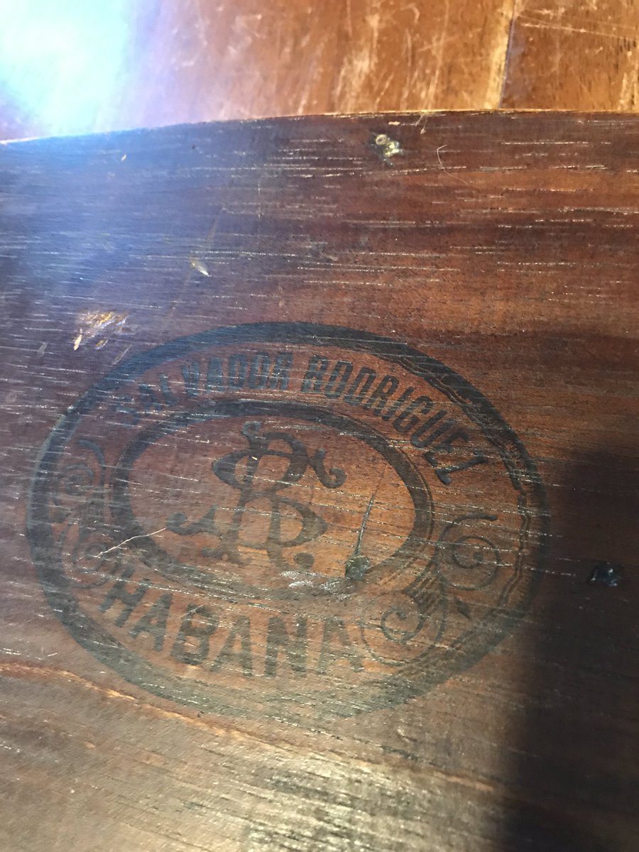 TylerBelawske's tweet photo. I just found this cool cigar box in my attic. I think it maybe pretty old. Does anyone know anything about it by any chance? It looks like it’s box 11 out of 50. #cigars #cigarbox #cigar #justfoundit https://t.co/NfiEhG9zLX