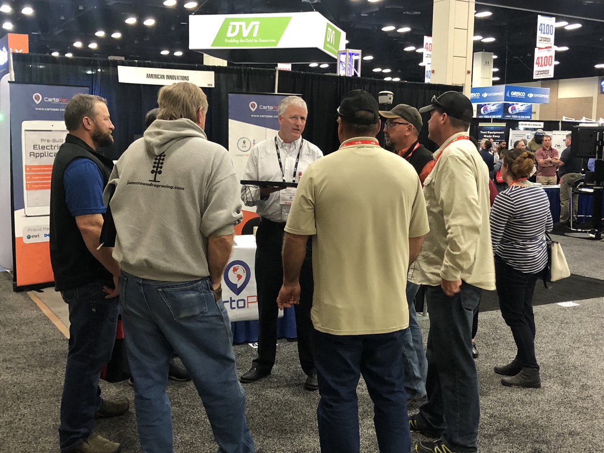 CartoPacIntl's tweet photo. Going strong at #DTECH2020 let’s talk how you manage your assets. #electric #aiworldwide #cartopac https://t.co/6RzpwxeHMA