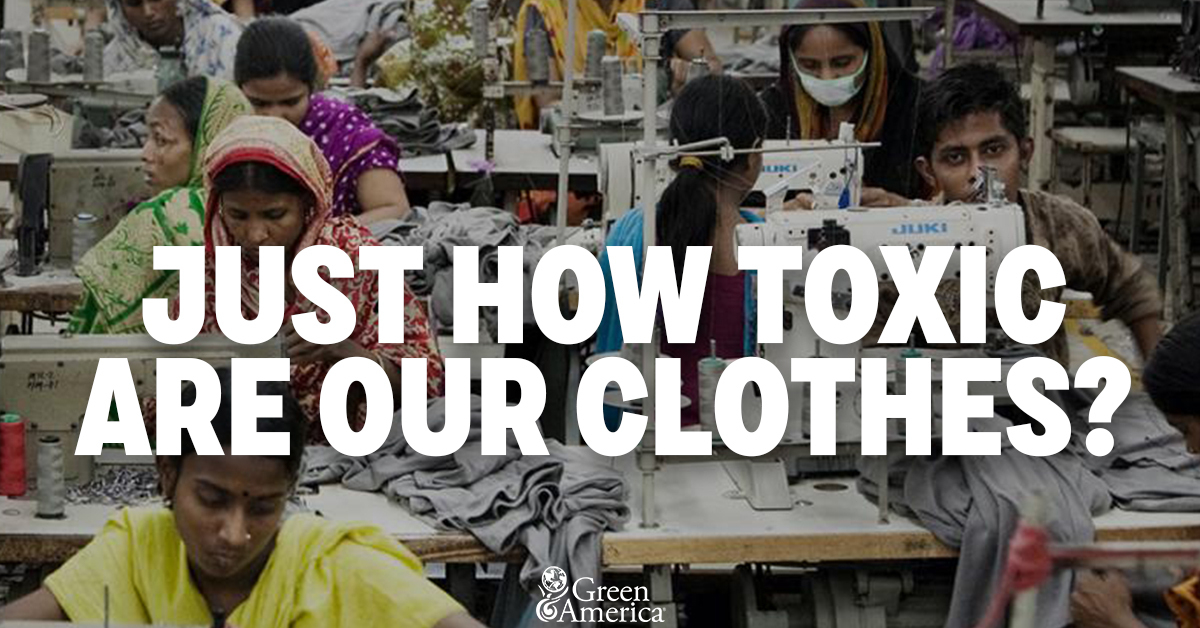 GreenAmerica's tweet image. Between 2000 and 2015, clothing production almost doubled. In our Winter 2020 GAM, we dug into how #ToxicTextiles make an impact everywhere, from far away factories to our closets: 
greenam.org/38GUR7K

#toxins #sustainableclothes #garmentworkers #fairlabor #textilepollution