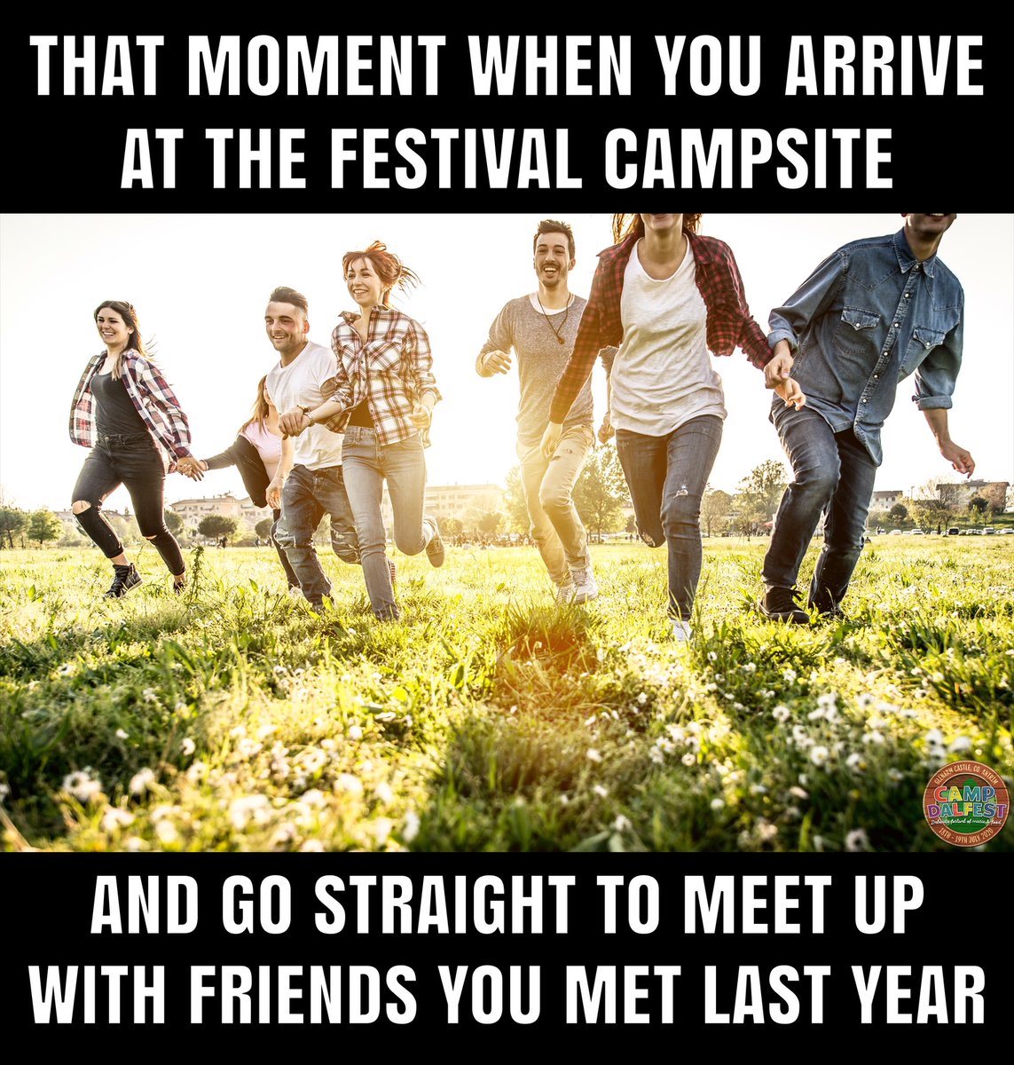 If you made new friends in our festival campsite last year......then this will apply to you.😂🏕👇