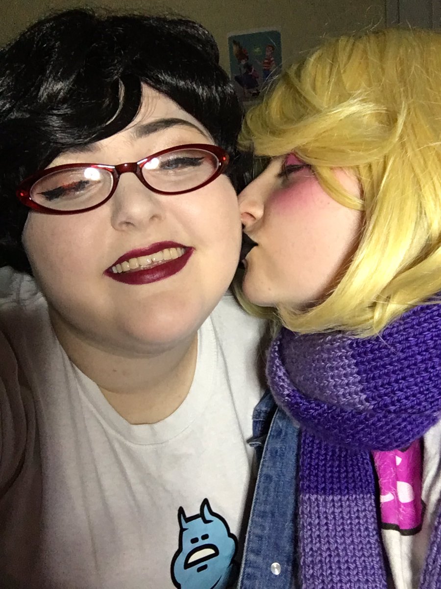 fatphobes d*e challenge #homestuckcosplay #janeroxy #janecrocker #pesterquest #roxylalonde