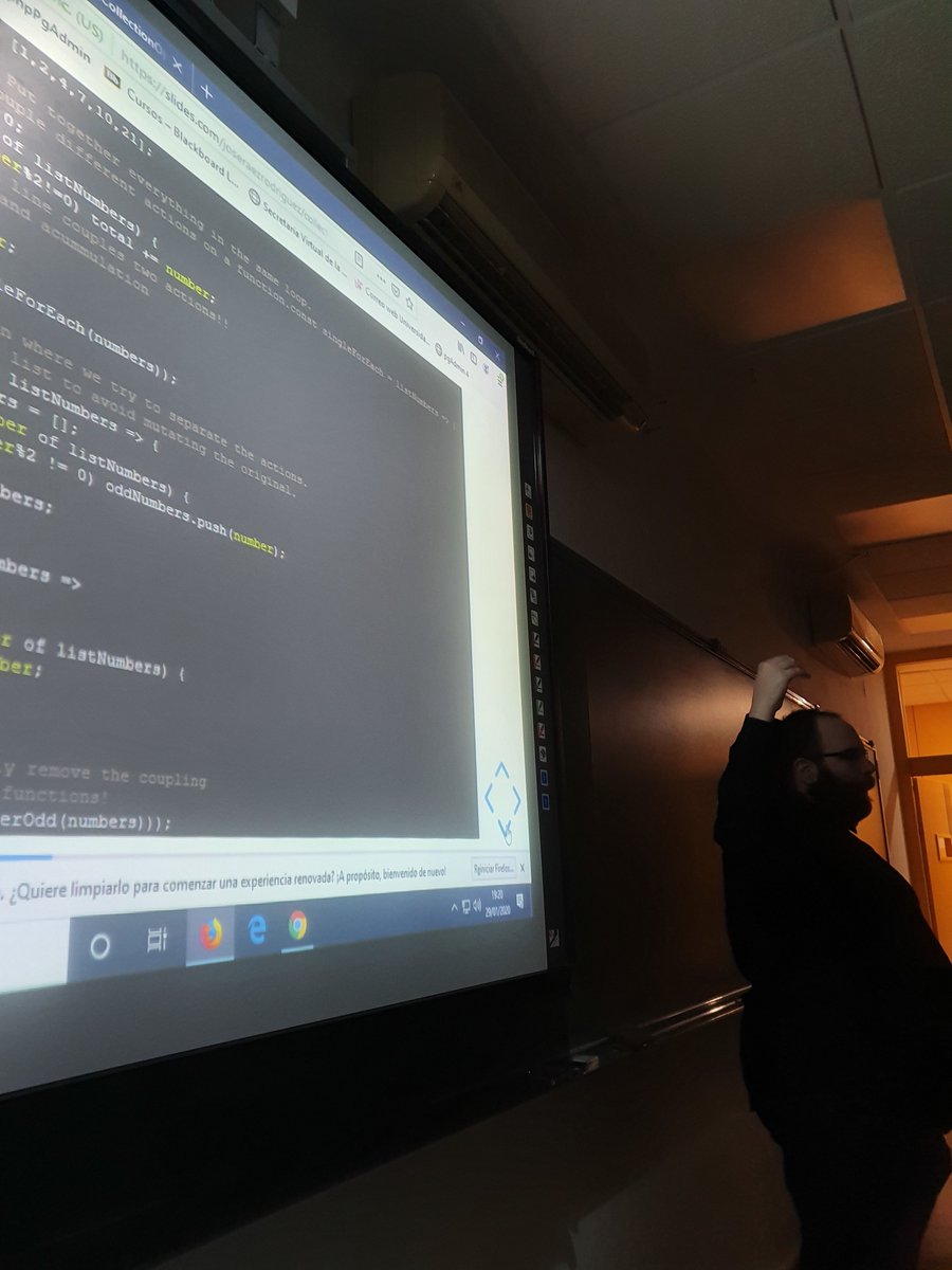 JoshiRaez's tweet photo. Today was my new talk at @etsii about collection and stream operators in TS, a followup to an earlier workshop. Thank you everyone for coming and I hope you all had a great time!
https://t.co/Grnl9cqyso
https://t.co/gsFkLAtn3Q
#svqtech #svqdev @SVQTypeScript #speaker #reactive https://t.co/tzAaJpHTbk