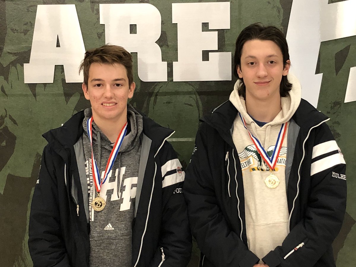 Congratulations to HF Alpine Varsity Skiers Tien Foudray and Tom Mulheran on a 1st place team finish at the Buck Hill Invite! First time the Co-op varsity boys have taken 1st as a team!!!🔥<a href="/HolyFamilyFire/">Holy Family Catholic High School</a> @ChanChaskaSport