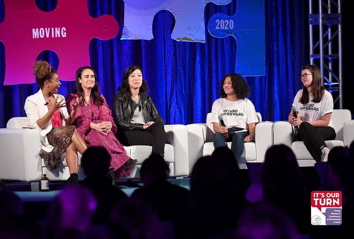 brentwoodschool's tweet photo. Panel Discussion Highlights: The Whole Picture: Accurate Representation in Media with Tanika Ray, Alum Gloria Rico Hann '92, and Katie Soo. #ItsOurTurn2020 https://t.co/PojkEh4eWY
