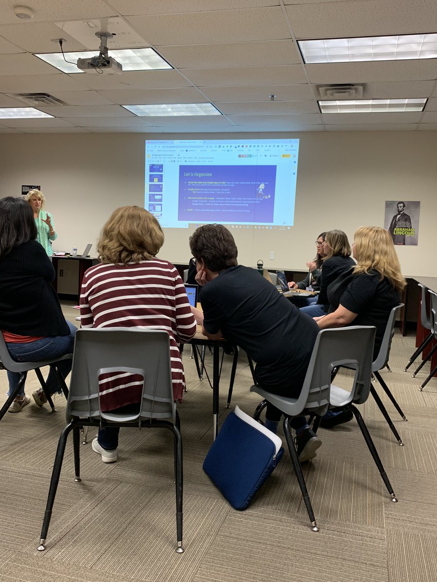 FFE teachers spent our Half Day without students collaborating with <a href="/gps_ts/">GPS Tech</a> as they learned technology based instructional practices and resources. #FalconsRISE