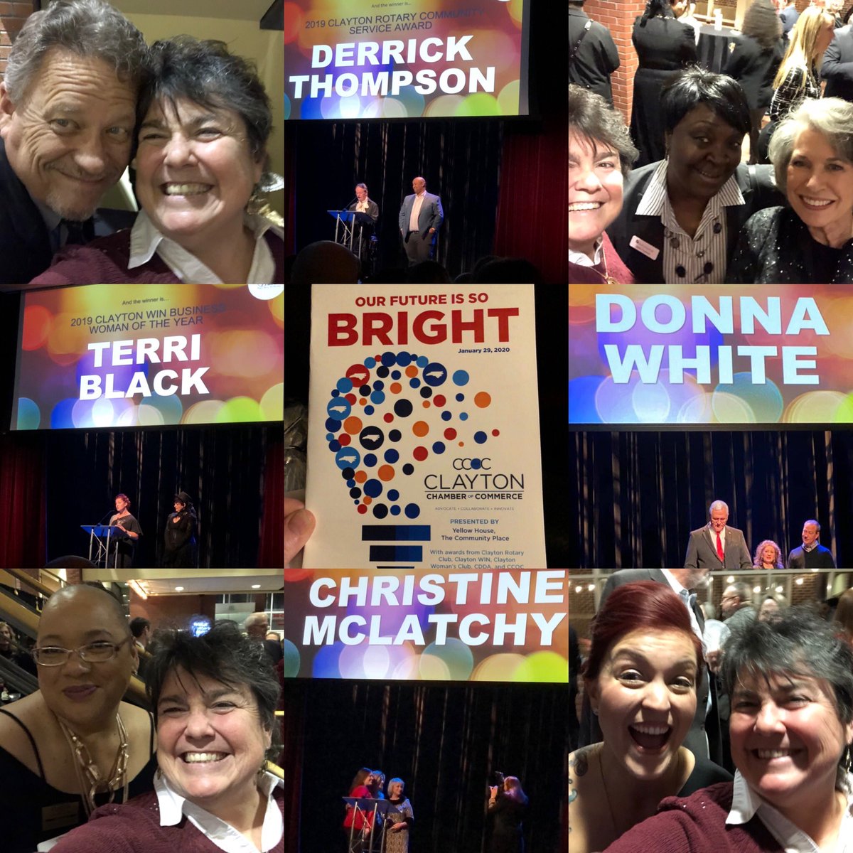 A wonderful night at the 2020 Clayton Chamber Annual awards. Congratulations to all of the winners. Absolutely loved seeing the list of Inspire mentors for our students at CMS and our Super Star teacher nominees and winner.  Congratulations to Rep Donna White-Citizen of the Year.