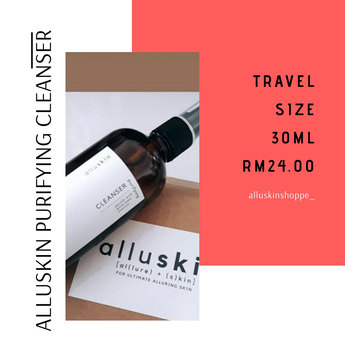 saimahmr's tweet photo. Hai org2 Penang. Mai2 order Alluskin Cleanser ni. Student2 uitm ka poli ka yang taktau nak pakai cleanser apa mai try travel size dulu. RM24 saja. Stock limited ya. Whatsapp cepat! 😊 Nak self pick hari ni dekat Sunway Carnival Mall pun boleh 😍😍 #alluskin #allubabe #codpenang https://t.co/80Cp4vcCuA