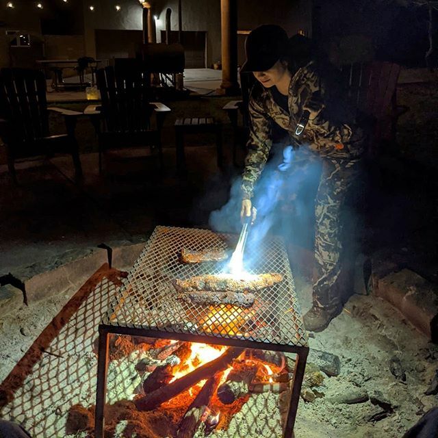 This is my happy place. Thankful to be spending time on this gorgeous Texas ranch. Cooking up dinner for this deer camp over open fire by flashlight. Flap steaks for carne asada tacos. 🌮 #tacos #texashunting #livefirecooking ift.tt/31a7zcO