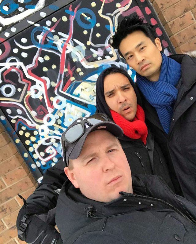mexicanada82's tweet photo. This picture makes me happy! Every year I take a pic in front of this door with our acts looking gangsta. Couldn’t be there this year and Trevor remember it!!! Yay!! #magicians #magiciansinthesnow #regina #saskatchewan #tourlife @trevorcomedymagic @kelvi… https://t.co/XFReIzWS0F https://t.co/xG4IjNw2Db