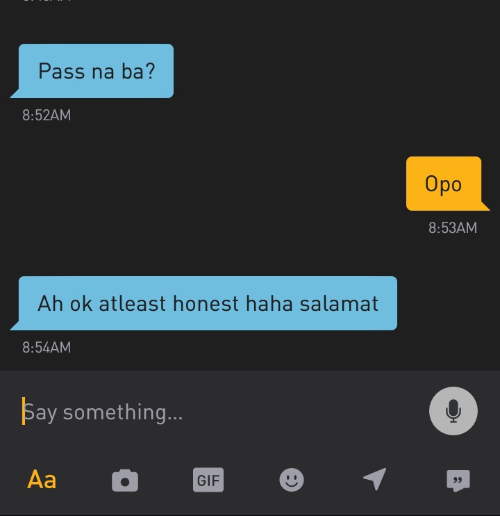 BabyManiac69's tweet photo. G o Pass Lang naman ang sagot. Hahaha sensya na po. 😂🤣😂 https://t.co/A3nK4SXKbj