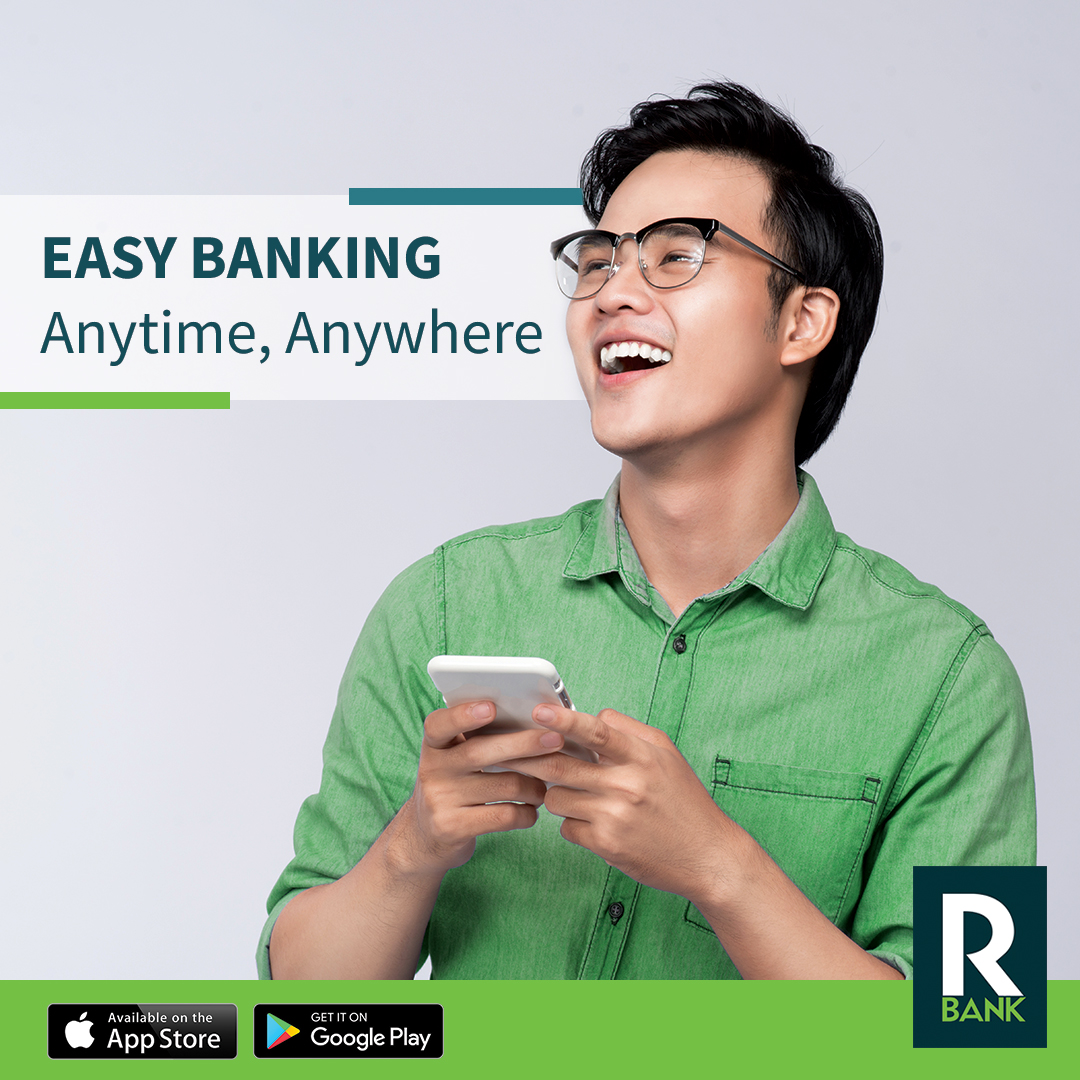 RBankCorp's tweet photo. Easy banking anytime, anywhere with Robinsons Bank Personal Online Banking.  

Download the Rbank App at the App Store (for iOS) or Google Play Store (for Android). https://t.co/VApF7ROWtm