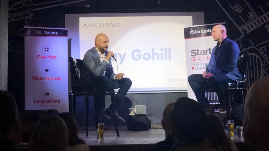“We love Calgary. There is talent here. There are opportunities here. It’s about supporting each other.” -our co-founder &amp; CEO, Jay Gohill at tonight’s #startupgrindyyc event #yyc #yyctech