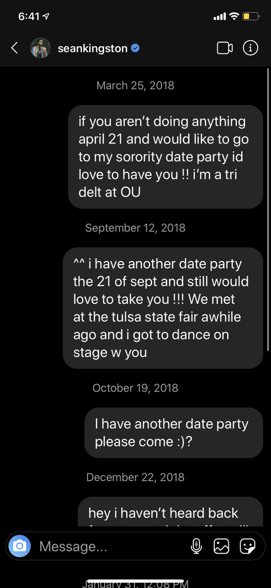 MeganJoy8's tweet photo. I have a date party Febuary 15. Instagram hasn’t worked so twitter do your thing. @SeanKingston https://t.co/aMBnb0gRDE
